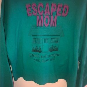 Tortoise crop top, womens sweatshirt